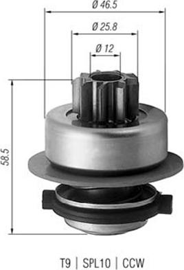 Magneti Marelli 940113020171 - Pignone, Motorino d'avviamento autozon.pro