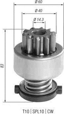 Magneti Marelli 940113020393 - Pignone, Motorino d'avviamento autozon.pro