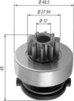 Magneti Marelli 940113020353 - Pignone, Motorino d'avviamento autozon.pro