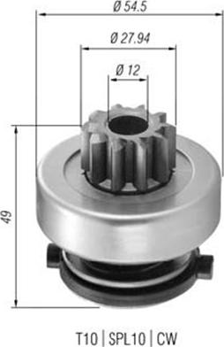 Magneti Marelli 940113020365 - Pignone, Motorino d'avviamento autozon.pro