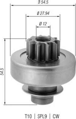 Magneti Marelli 940113020379 - Pignone, Motorino d'avviamento autozon.pro