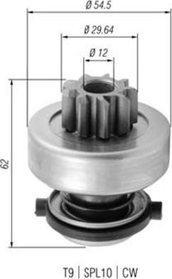 Magneti Marelli 940113020377 - Pignone, Motorino d'avviamento autozon.pro