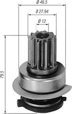 Magneti Marelli 940113020291 - Pignone, Motorino d'avviamento autozon.pro