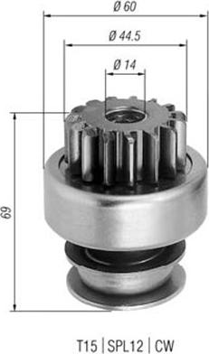 Magneti Marelli 940113020246 - Pignone, Motorino d'avviamento autozon.pro