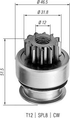 Magneti Marelli 940113020261 - Pignone, Motorino d'avviamento autozon.pro