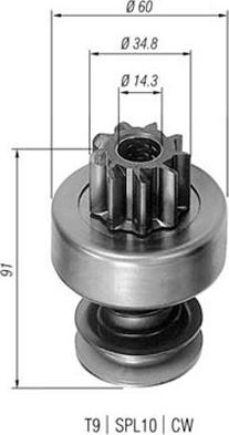 Magneti Marelli 940113020204 - Pignone, Motorino d'avviamento autozon.pro