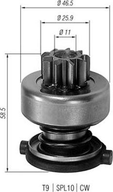 Magneti Marelli 940113020200 - Pignone, Motorino d'avviamento autozon.pro