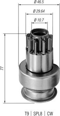 Magneti Marelli 940113020219 - Pignone, Motorino d'avviamento autozon.pro