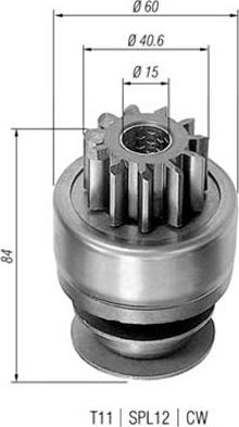 Magneti Marelli 940113020287 - Pignone, Motorino d'avviamento autozon.pro