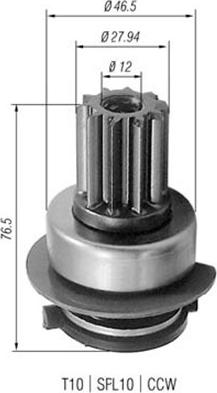 Magneti Marelli 940113020223 - Pignone, Motorino d'avviamento autozon.pro