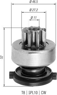 Magneti Marelli 940113020275 - Pignone, Motorino d'avviamento autozon.pro