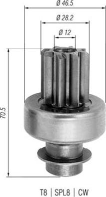 Magneti Marelli 940113020276 - Pignone, Motorino d'avviamento autozon.pro