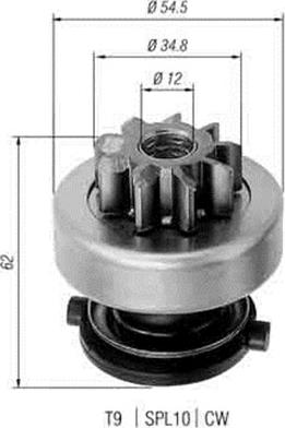 Magneti Marelli 940113020271 - Pignone, Motorino d'avviamento autozon.pro