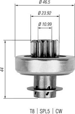 Magneti Marelli 940113020272 - Pignone, Motorino d'avviamento autozon.pro