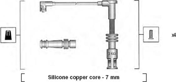 Magneti Marelli 941045430528 - Kit cavi accensione autozon.pro