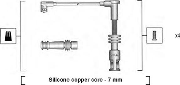 Magneti Marelli 941045380523 - Kit cavi accensione autozon.pro