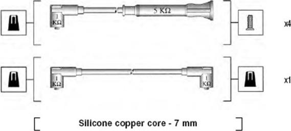 Magneti Marelli 941075000544 - Kit cavi accensione autozon.pro