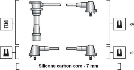 Magneti Marelli 941318111189 - Kit cavi accensione autozon.pro