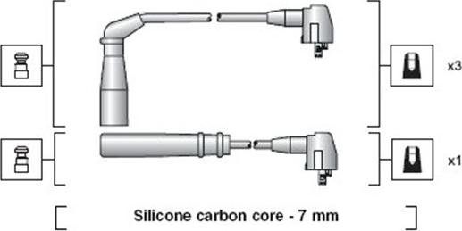 Magneti Marelli 941318111187 - Kit cavi accensione autozon.pro