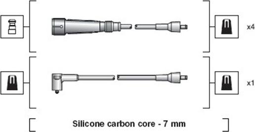 Magneti Marelli 941318111129 - Kit cavi accensione autozon.pro