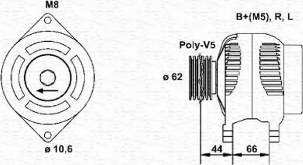 Magneti Marelli 943346091010 - Alternatore autozon.pro