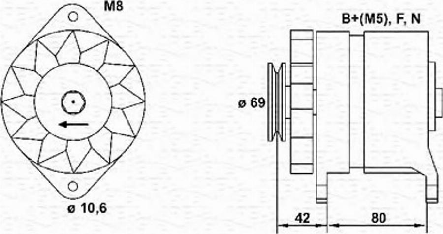 Magneti Marelli 943346046010 - Alternatore autozon.pro