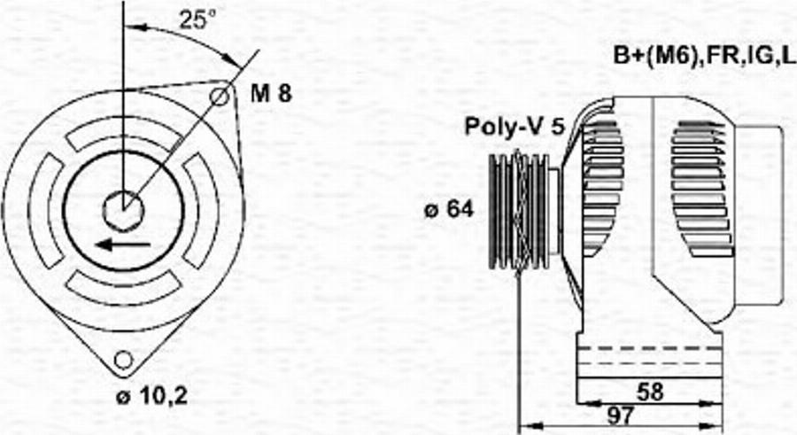 Magneti Marelli 943346052010 - Alternatore autozon.pro