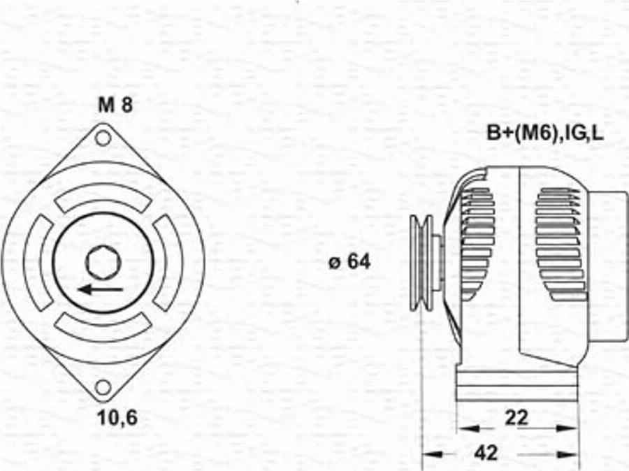 Magneti Marelli 943346068010 - Alternatore autozon.pro