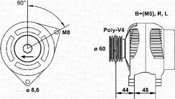 Magneti Marelli 943346063010 - Alternatore autozon.pro