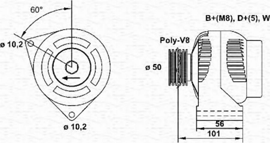 Magneti Marelli 943346039010 - Alternatore autozon.pro