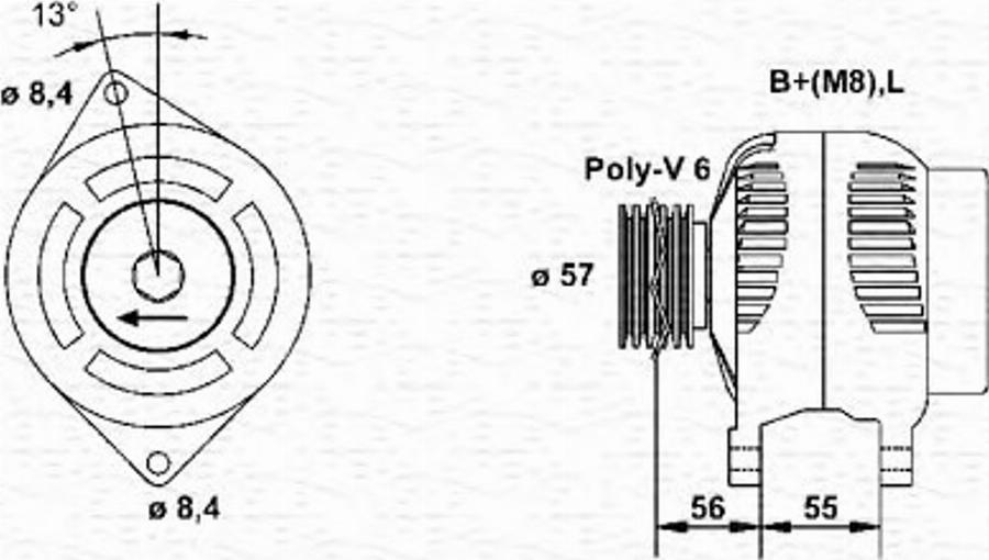 Magneti Marelli 943346036010 - Alternatore autozon.pro