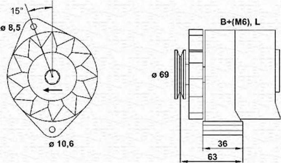 Magneti Marelli 943346033010 - Alternatore autozon.pro