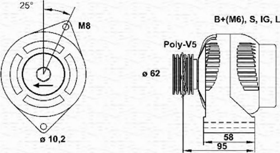 Magneti Marelli 943346028010 - Alternatore autozon.pro