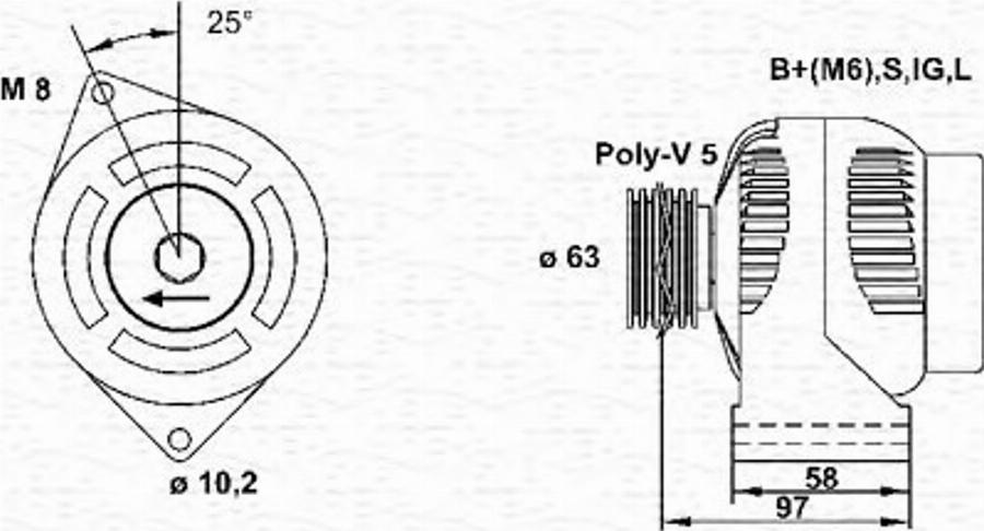 Magneti Marelli 943346075010 - Alternatore autozon.pro