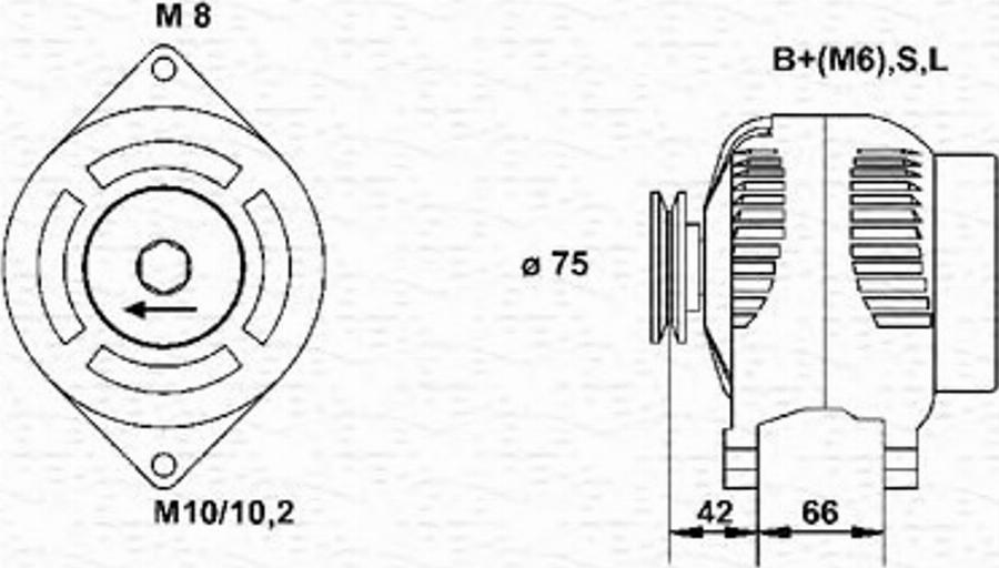 Magneti Marelli 943346072010 - Alternatore autozon.pro