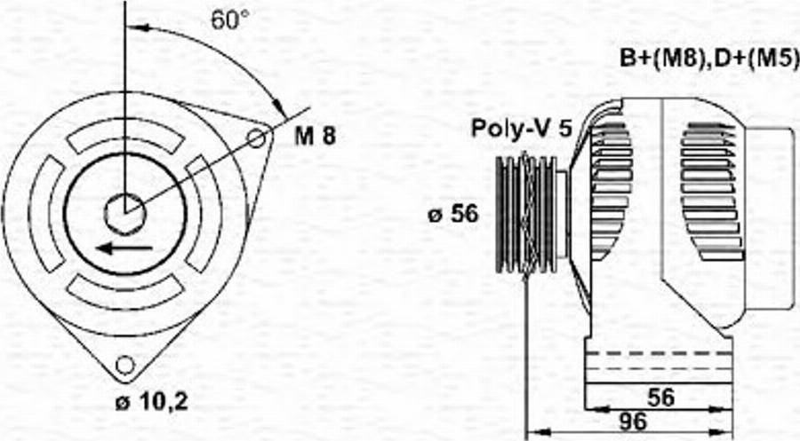 Magneti Marelli 943346154010 - Alternatore autozon.pro