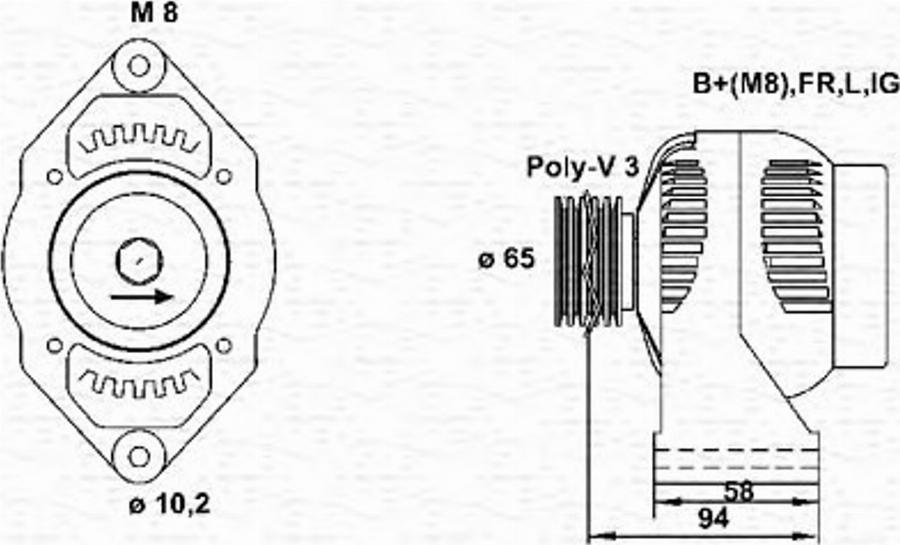 Magneti Marelli 943346103010 - Alternatore autozon.pro