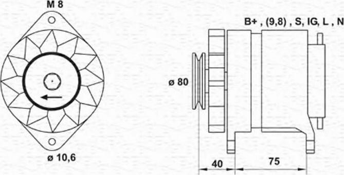 Magneti Marelli 943346136010 - Alternatore autozon.pro