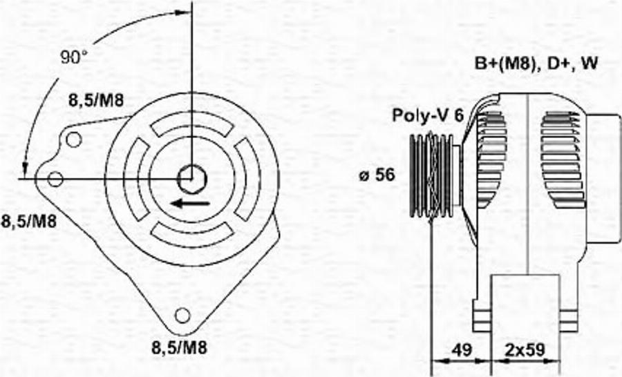 Magneti Marelli 943354097010 - Alternatore autozon.pro