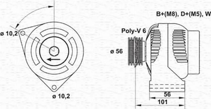 Magneti Marelli 943 35 402 201 0 - Alternatore autozon.pro