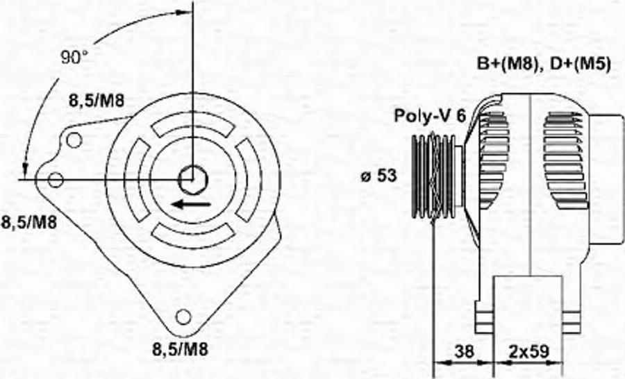 Magneti Marelli 943354136010 - Alternatore autozon.pro