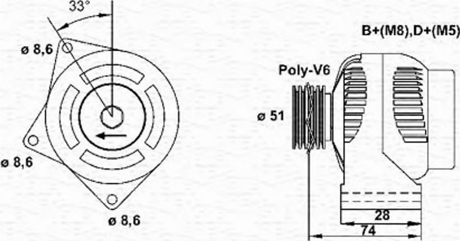 Magneti Marelli 943355093010 - Alternatore autozon.pro