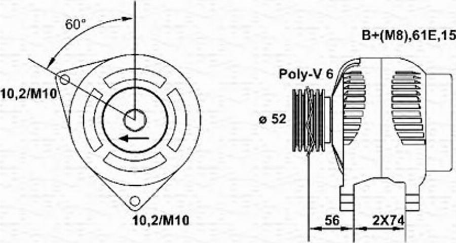 Magneti Marelli 943355040010 - Alternatore autozon.pro