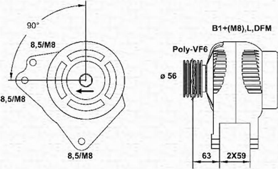 Magneti Marelli 943355060010 - Alternatore autozon.pro