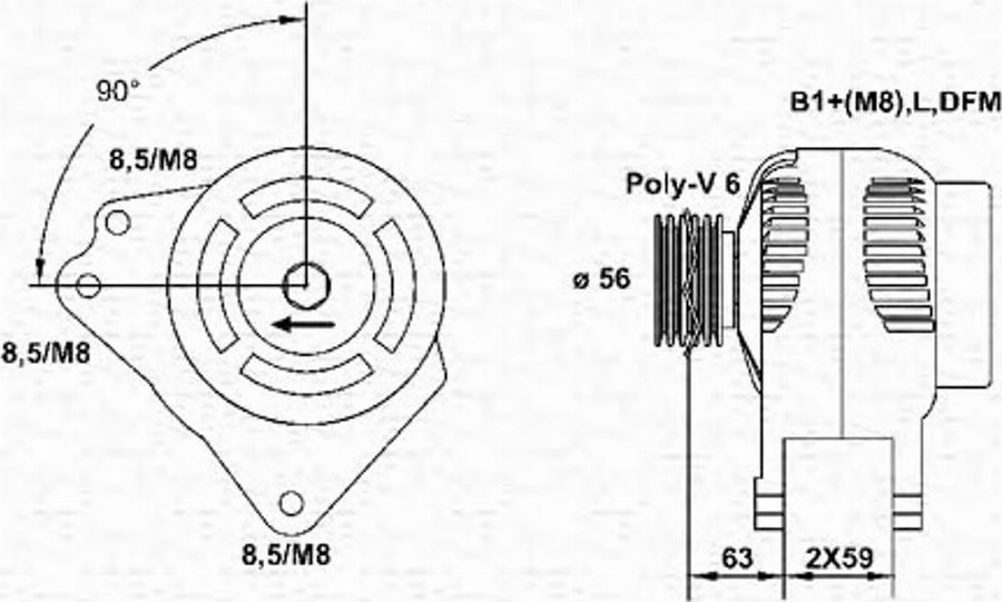 Magneti Marelli 943355062010 - Alternatore autozon.pro