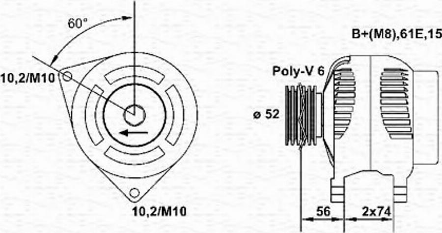 Magneti Marelli 943355067010 - Alternatore autozon.pro