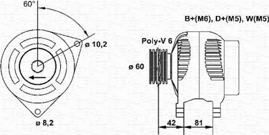 Magneti Marelli 943355001010 - Alternatore autozon.pro