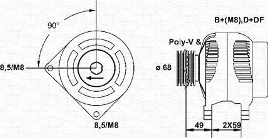 Magneti Marelli 943355108010 - Alternatore autozon.pro