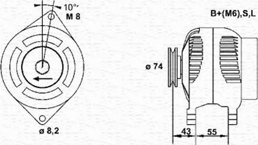 Magneti Marelli 943355182010 - Alternatore autozon.pro