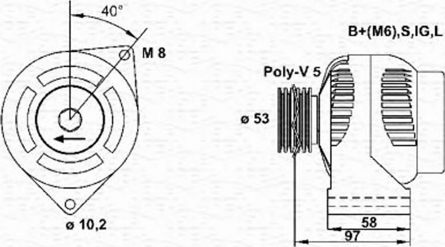 Magneti Marelli 943355126010 - Alternatore autozon.pro